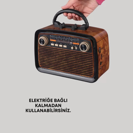 Kablosuz Bluetooth Hoparlör – Yüksek Ses Kalitesi, Uzun Pil Ömrü, FM ve AM Radyo Fonksiyonu
