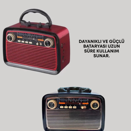 Bluetooth Hoparlör – Kablosuz Bağlantı, Geniş Ses Alanı, Radyo Destekli, Hafif ve Taşınabilir
