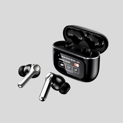 Bluetooth 5.3 ANC Kablosuz Kulaklık – Dokunmatik Kontrol, Dijital Ekran ve Uzun Pil Ömrü