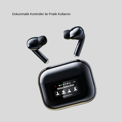 ANC Teknolojili Kablosuz Bluetooth Kulaklık – Dokunmatik, Dijital Göstergeli, Yüksek Ses Kalitesi