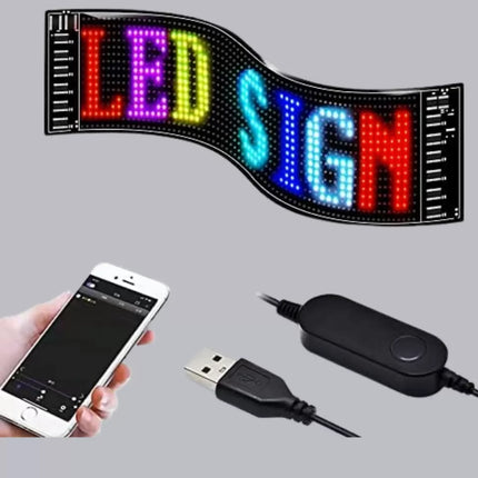 RGB LED Panel – Mobil Uyumlu, Yazı ve GIF Destekli, USB Bağlantılı Dekoratif Ekran