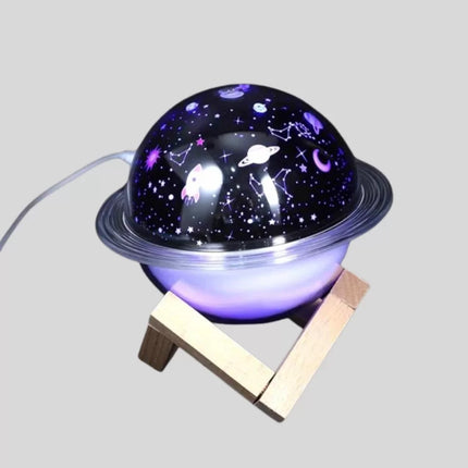 USB Projeksiyon Gece Lambası ve Hava Nemlendirici – Aromaterapi Destekli, Taşınabilir Mini