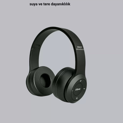 Suya ve Tere Dayanıklı Bluetooth Kulaklık – Şık, Ergonomik ve Dayanıklı