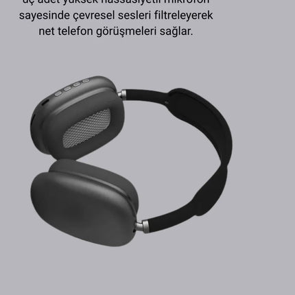 Bluetooth 5.0 Kulak Üstü Kulaklık – Gürültü Engelleme, Uzamsal Ses, Hızlı Şarj