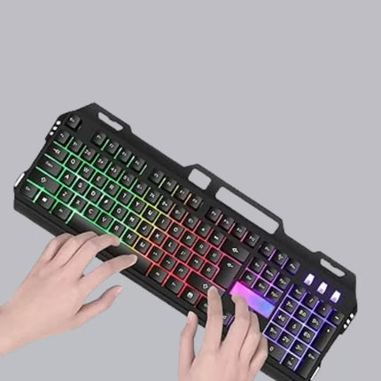 RGB Aydınlatmalı Klavye Mouse Seti – USB Bağlantılı, Türkçe Q, Ayarlanabilir DPI, Ergonomik Yapı
