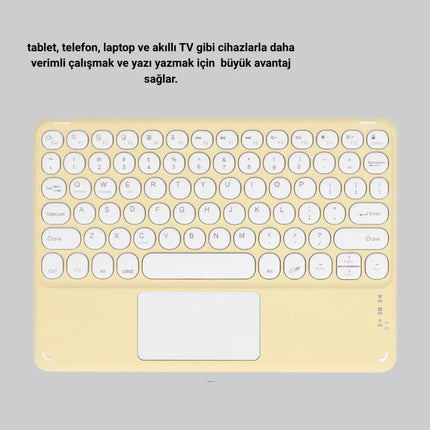 Kablosuz Bluetooth Klavye – Slim Taşınabilir Tasarım