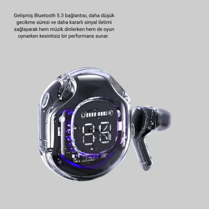 Bluetooth 5.3 TWS Kulaklık Gürültü Engelleyici Üçlü Mikrofonlu Ergonomik Tasarım