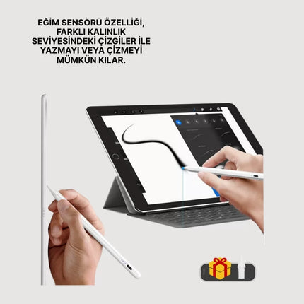 Akıcı Yazı ve Çizim için Eğim Sensörlü Dijital Kalem – 20 Saat Kesintisiz Kullanım