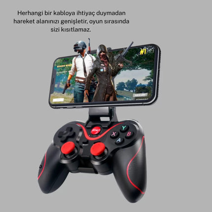 Bluetooth Gamepad Kablosuz Oyun Kumandası Tek Cihaz Destekli