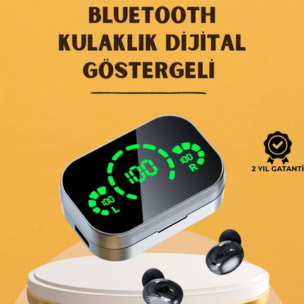 LED Ekranlı Kablosuz Kulaklık – Gürültü Önleyici Mikrofon ve Dokunmatik Özellikli