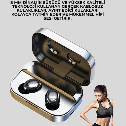 Metal Kasa Bluetooth Kulak İçi Kulaklık – Net Çağrı, Güçlü Bağlantı