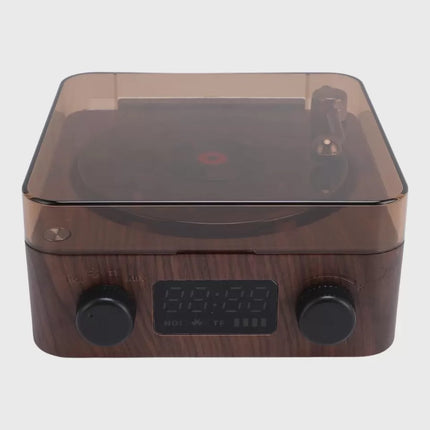 Gece Lambası Bluetooth Hoparlör Dijital Saat Çok Fonksiyonlu Su Dalgası Işıklı