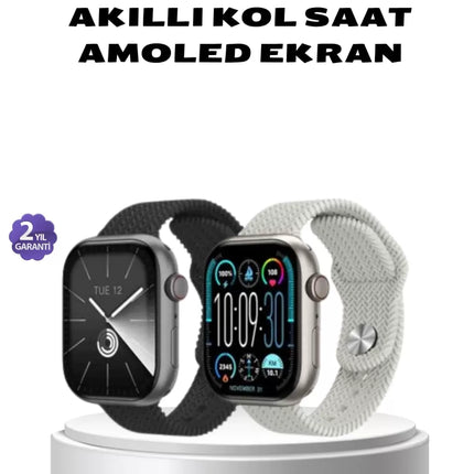 Akıllı Saat Kablosuz Şarjlı Bluetooth 5.2 Arama Bildirim Sesli Asistan 420 mAh