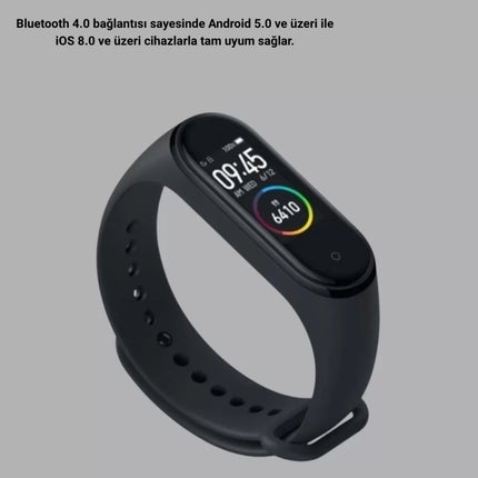 Bluetooth Akıllı Bileklik Spor Modlu Kalp Atış Takipli Uyku Analizli