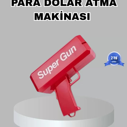 Para Saçma Makinesi Kırmızı Model 100’lü Para Hediyeli