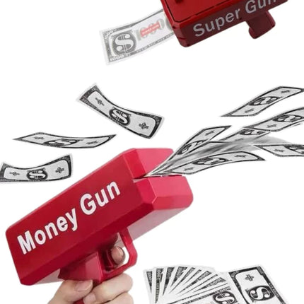 Para Dolar Atma Makinası Super Money Gun Para Saçma Fırlatma Tabancası