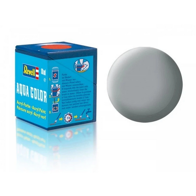 Aqua Color Light Gray - Matte Paint - 18 ml