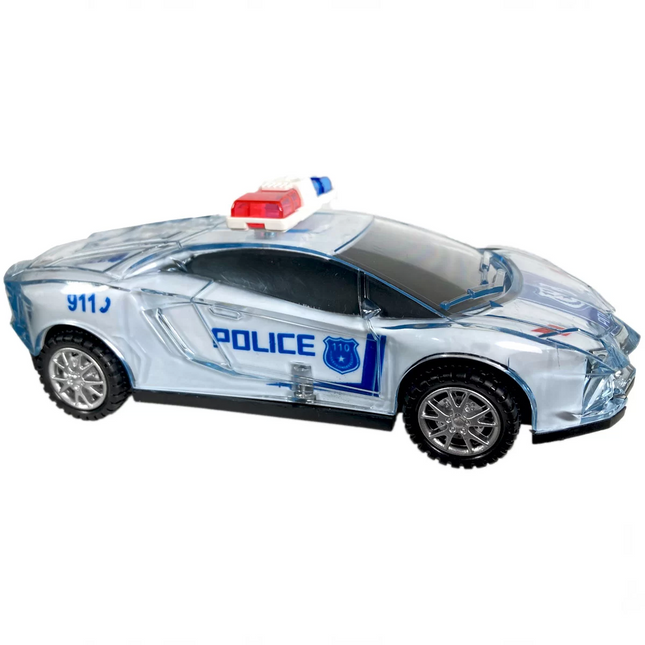 Bump and Turn Police Car with Sound and Lights
