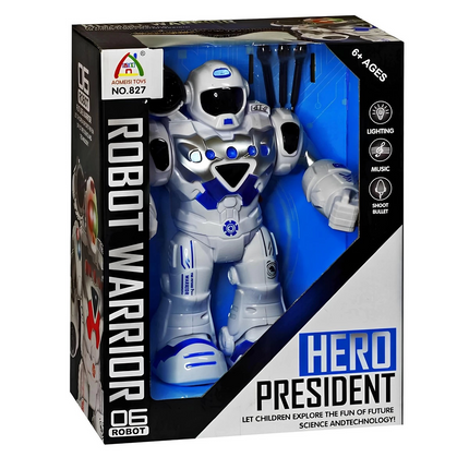 Animated, Light and Sound Arrow Shooting Toy Robot