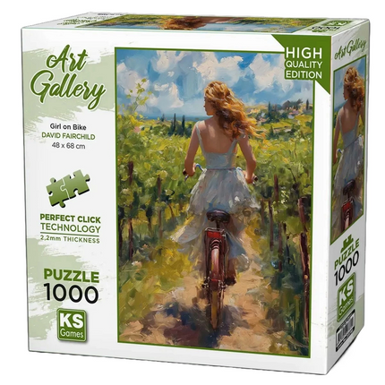 KS Games Girl On Bike Puzzle 1000 Pieces 20789