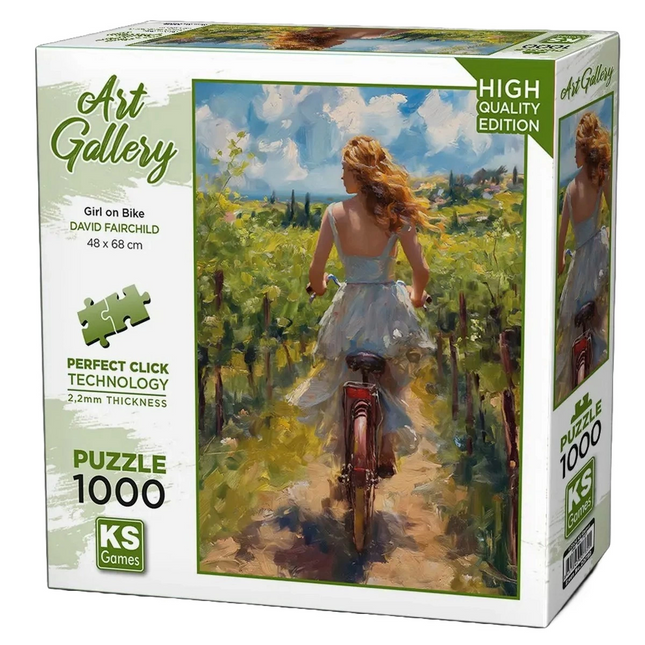KS Games Girl On Bike Puzzle 1000 Pieces 20789
