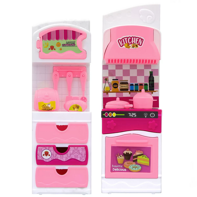 Little Chefs Kitchen Oven Cabinet Set