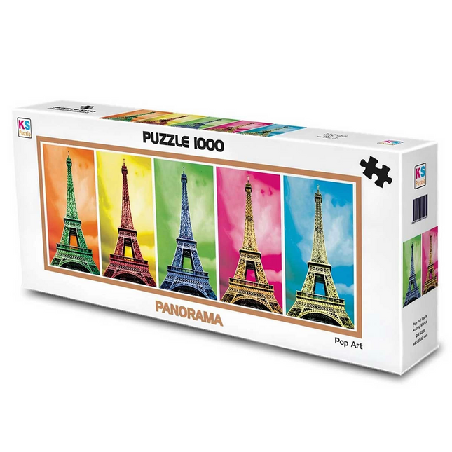 KS Games Panoramic Pop Art Paris Antony Matos 1000 Piece Panorama Puzzle