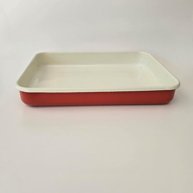 Enameled Rectangular Baking Tray Tile