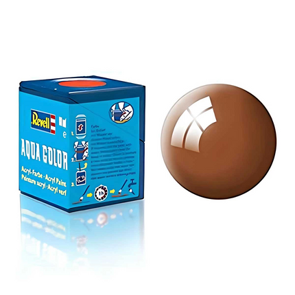Revell 80 -Aqua Color Mud Brown - Gloss Paint- 18 ml