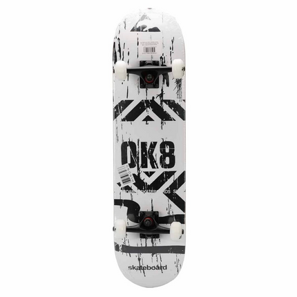 Wooden Patterned Skateboard 80 cm