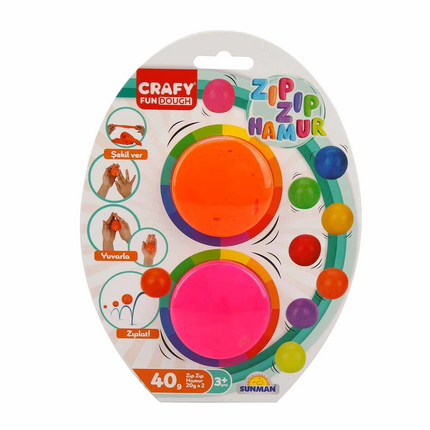2-pack of Jumpy Play Dough 40 gr