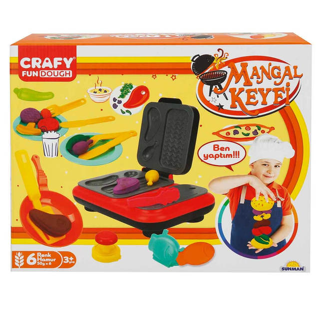 Barbecue Fun Play Dough Set 300 gr 22 Pieces