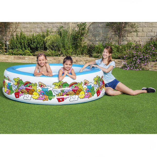 Bestway Inflatable Jumbo Patterned Pool 51122