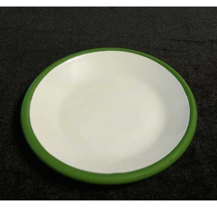 Enamel Snack Plate 12 cm Grass Green