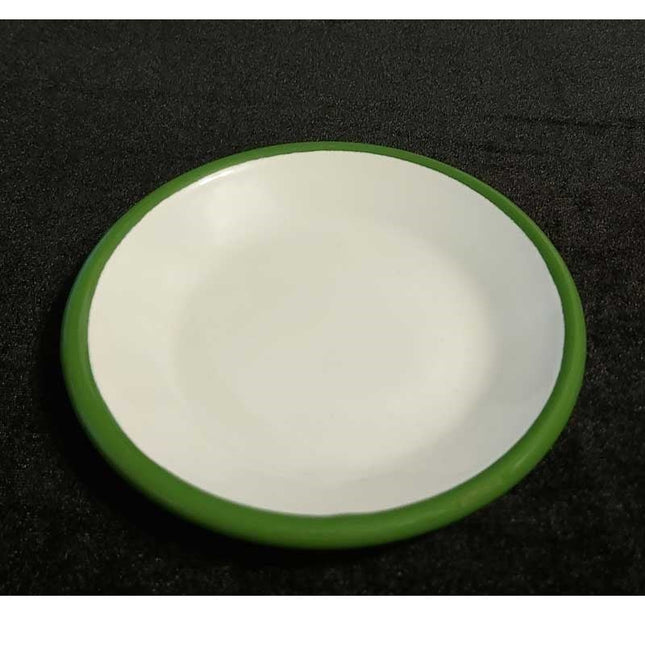 Enamel Snack Plate 12 cm Grass Green