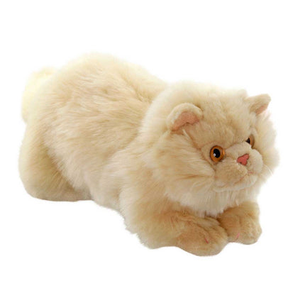 Lying Plush Cream Cat 26 cm