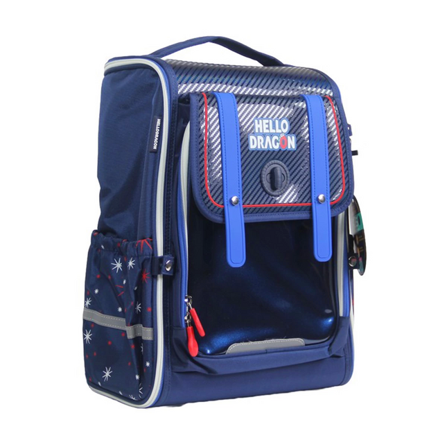 Hello Dragon School Bag Model 1 Blue