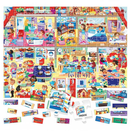 Headu 100 English Words My Home Puzzle