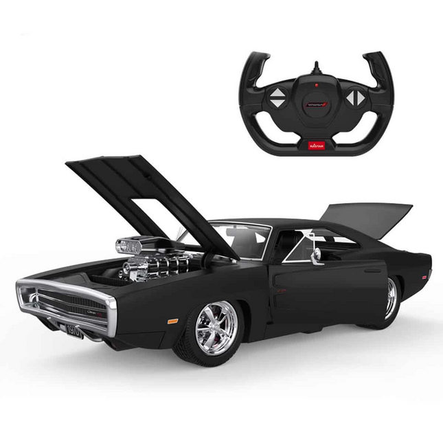 1:16 1970 Dodge Charger R/T Remote Control Car with Sound and Lights
