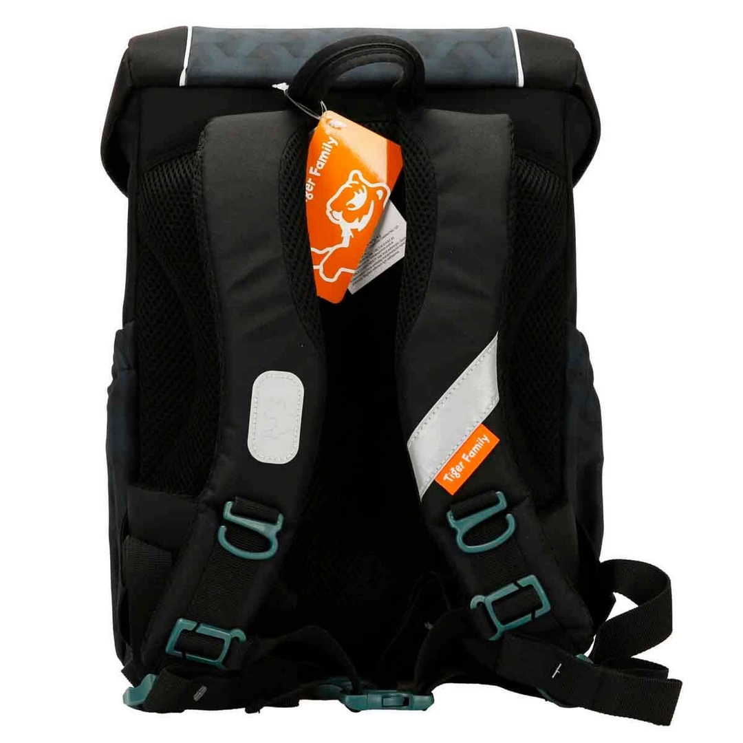 Dinosaur Patterned Black School Bag