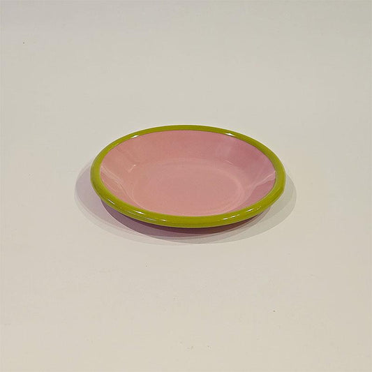 Enamel Plate 12 cm G.Dry Cord F.Green