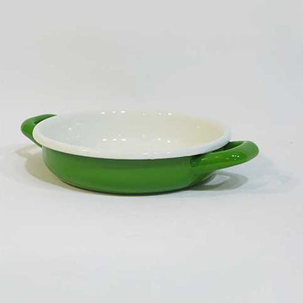 Colorful Enamel Pan 16 cm Grass Green