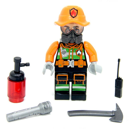 Firefighter Figure Lego Set with Accessories
