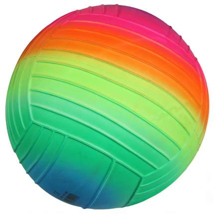 Double W Sports Rainbow Serrated PVC Ball 23 cm