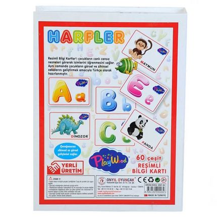 Playwood Educational Picture Flashcard Letters