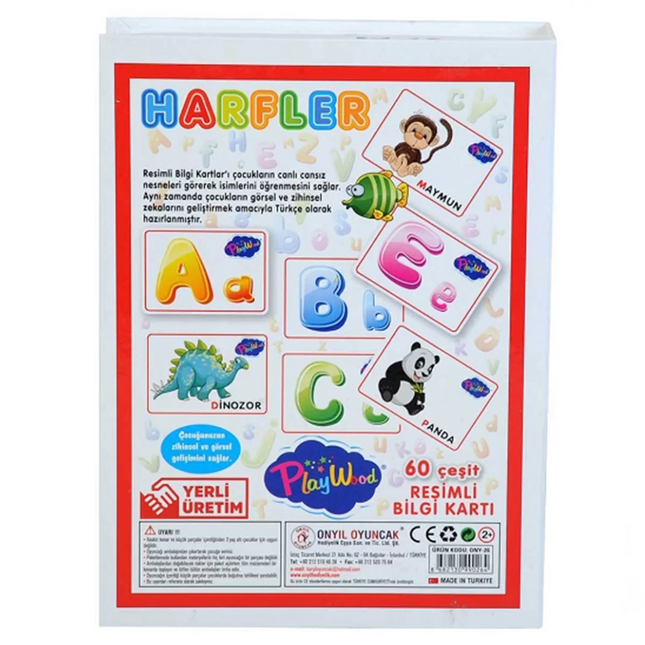 Playwood Educational Picture Flashcard Letters