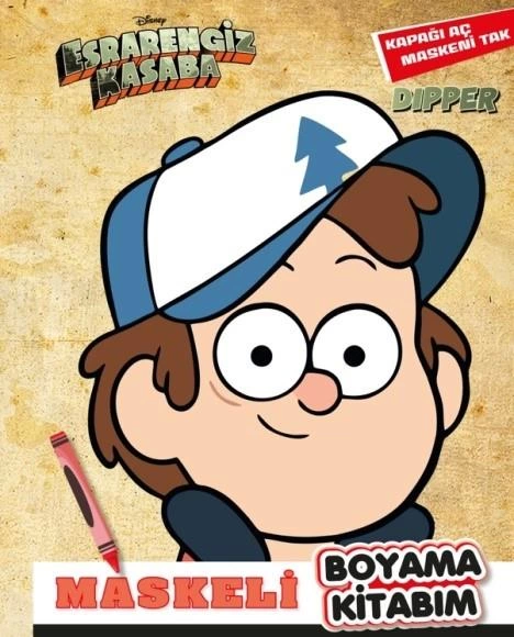 Disney Gravity Falls Mask Coloring Pages Dipper