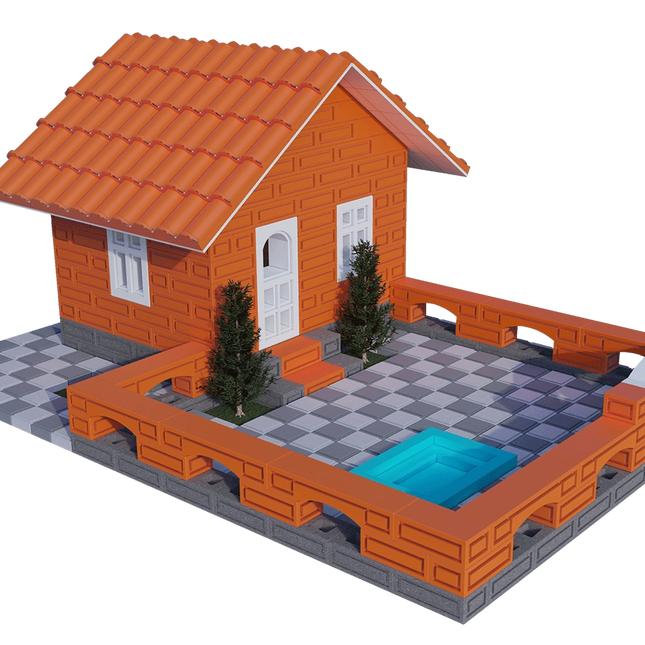 Miniature Brick Summer House