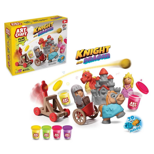 Knight and Dragon Play Dough Set 280 gr