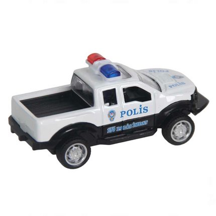 Metal Police Pickup Truck